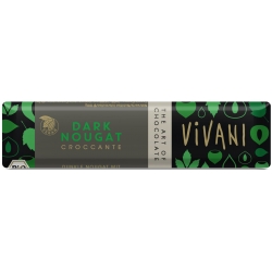 baton croccante czekolada gorzka nugatowa bio 35g- vivani