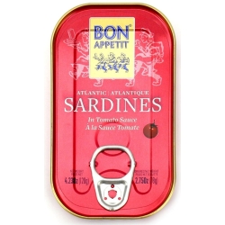 SARDYNKI PORTUGALSKIE W SOSIE POMIDOROWYM 120 g (
