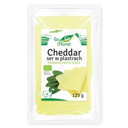 SER CHEDDAR PLASTRY 125 g - BIO PLANET