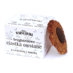 ŁAKOĆ WARSZAWSKI - Ciastka owsiane z czekoladą i wanilią bezglutenowe 150g