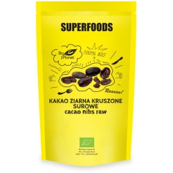 Surowe kakao ziarna kruszone BIO 250g SuperFoods Bio Planet