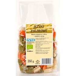 MAKARON (ORKISZOWY KOLOROWY) JEŻYKI BIO 250 g - NIRO
